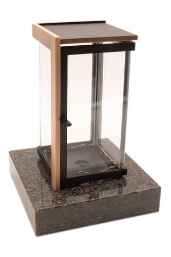 Grablaterne grablampe bronze - grablaterne,