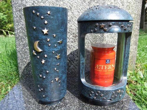 Grablaterne vase mond und - grablaterne, "mond