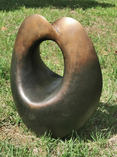 Bronze sicht urne - urne,, patiniert