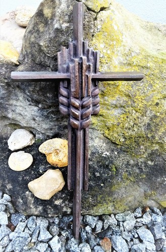 Bronzefigur kreuz grabfigur - kreuz,