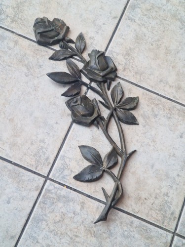 Alte bronze rose mit - rose,