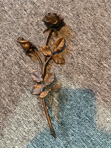 Rose bronze grabschmuck - rose,